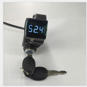 Màn Hình Kỹ Thuật Số 12-100V Chỉ Báo Điện Áp Pin + Khóa Nguồn/Chìa Khóa Xe Đạp Điện Xe Tay Ga Xe Ba Bánh Mtb Trike Mobility ATV Diy Part - Product Image 5