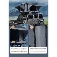 Tente de toit à ouverture rapide, coque rigide, double couche, quatre saisons, imperméable, tissu Oxford, coupe-vent, anti-UV, tente de voiture sans installation