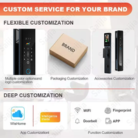 Wifi Caméra Sonnette Déverrouillage à distance Cerradura Serrure Intelligente Biométrique Visage Doigt Serrure de Porte Smart Digital Key Card Lock