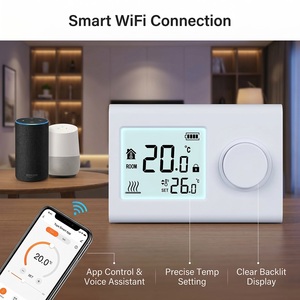 <span class=keywords><strong>Thermostat</strong></span> WiFi 868Hz de qualité supérieure au design moderne pour chaudière à <span class=keywords><strong>gaz</strong></span> et chauffage au sol 230v sans fil - Product Image 5