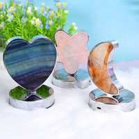 Lampes de nuit décoratives en cristal en gros, lampes de table en pierre naturelle multi-formes pour cadeaux