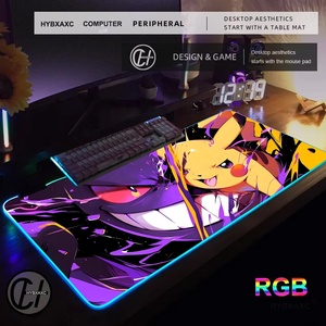 Alfombrilla <span class=keywords><strong>de</strong></span> Ratón Gamer RGB Morada con Diseño <span class=keywords><strong>de</strong></span> Pokémon, Grande, XXL, Alfombrillas <span class=keywords><strong>de</strong></span> Ratón G-gengar, Alfombra Kawaii, Derivados <span class=keywords><strong>de</strong></span> Anime - Product Image 1