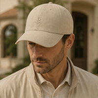 Casquette de baseball Performance Luxe Discret, broderie ton sur ton, en sergé de coton respirant, style sportif épuré, pour le quotidien et les activités de plein air
