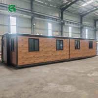 Maison conteneur extensible de luxe moderne de 40 pieds, 2, 3 ou 4 chambres, maison modulaire préfabriquée, bâtiment en acier portable, maison préfabriquée personnalisée