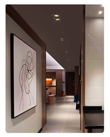Spot LED linéaire moderne à triple tête 7W 21W encastré 240x80mm, CRI 90 élevé, en aluminium, pour plafond, qualité professionnelle
