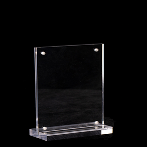 Acrilico magnetico personalizzato A4 Menu titolare T a forma di tavolo segno Stand Premium Display ristorante - Product Image 2