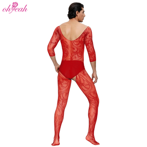 Vente <span class=keywords><strong>en</strong></span> gros <span class=keywords><strong>en</strong></span> stock bas à motif floral sans entrejambe sexy <span class=keywords><strong>en</strong></span> résille bas de corps Sissy <span class=keywords><strong>lingerie</strong></span> bas de corps pour hommes adultes - Product Image 5