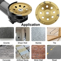 Disque abrasif diamanté PCD personnalisé Sanso OEM, meule à coupelle pour résine, colle époxy, béton, granit