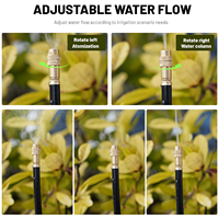 Système d'irrigation goutte-à-goutte automatique réglable à 360° pour bacs surélevés, système d'arrosage par aspersion, brumisateur de jardin économe en eau pour la cour