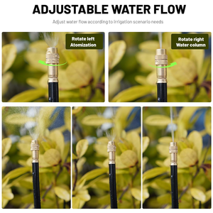360 °   Instelbaar druppelirrigatiesysteem, verhoogd bed sproeisysteem, tuinsproeier voor tuin, gazon, planten - Product Image 5