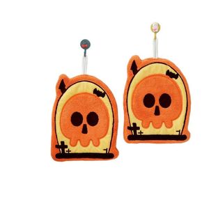 <span class=keywords><strong>Toalla</strong></span> de mano <span class=keywords><strong>infantil</strong></span> de felpa coral tejida con diseño de dibujos animados de la serie Halloween, absorbente, suave, para colgar en el baño, a prueba de niños, venta al por mayor - Product Image 5