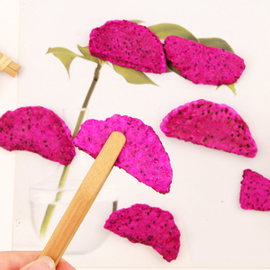 Rebanada de fruta de dragón liofilizada con bocadillo natural crujiente de color rosa Sin azúcar añadido - Product Image 5