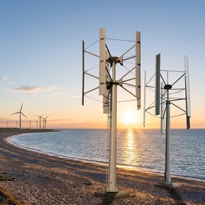 Generador Eólico Tipo H de 200kw, 400v, Velocidad de Arranque del Viento de 2m/s, Diámetro del Rotor de 10.5m, Velocidad Nominal del Viento de 13m/s, 5 Aspas de Aleación de Aluminio - Product Image 2