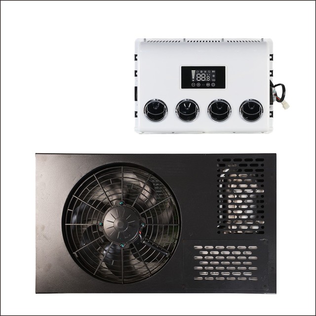 New 12V 24V 2300W 850W Power Air Conditioner for Retrofit/Upgrade in Parking Use Tractor Truck RV Car 2V DC Vehicles