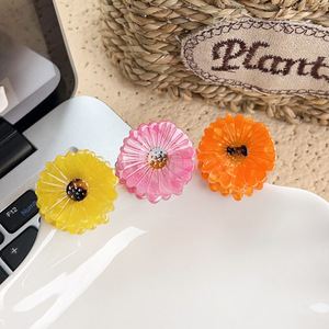 Mignon En Plastique Fleur Cheveux Accessoires pour Filles Nouvel Acide Acétique Tournesol Marguerite Frange <span class=keywords><strong>Clip</strong></span> Grand Requin Cheveux Griffe <span class=keywords><strong>Clip</strong></span> - Product Image 3