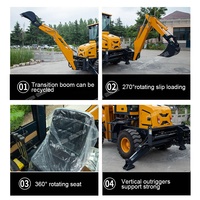 Bras mécanique rétractable 50 l, marque chinoise, usage agricole, 4 roues, nouveau chargeur de tracteur et tractopelle