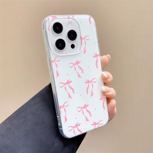 Cover per <span class=keywords><strong>iPhone</strong></span> con Fiocco Rosa INS per <span class=keywords><strong>iPhone</strong></span> 16 Plus 15 Pro Max <span class=keywords><strong>14</strong></span> 13 12 11, Scocca IMD con Sfondo Bianco - Product Image 4
