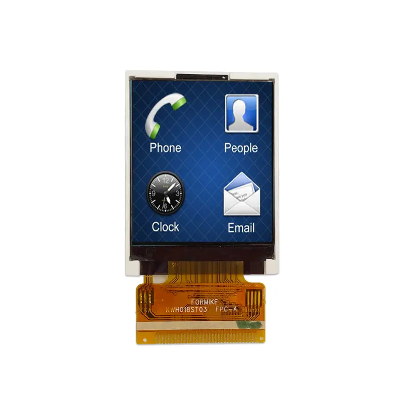 33 Pin 1.8" Small Tft Display SPI MCU Interface Tft Lcd Displays 128 x 160 with RoHS Compliant