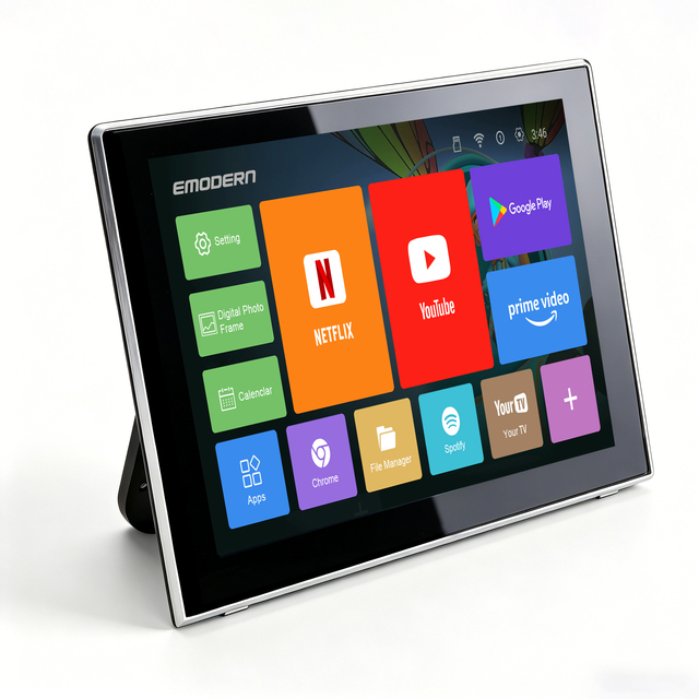 Smart Portable 15.6 Inch LED TV Interface OEM Mini TV Compatible Digital Android 15 System Standard 3600mAh Chargeable USB