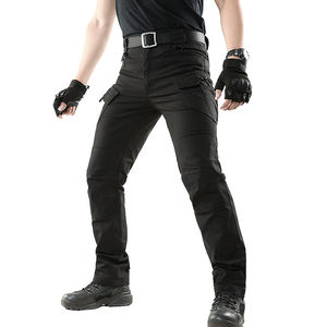 Pantaloni Cargo <span class=keywords><strong>da</strong></span> <span class=keywords><strong>Uomo</strong></span> Tattici <span class=keywords><strong>da</strong></span> Esterno in Tela di Cotone Elasticizzato Stile Safari per Escursionismo Caccia e Lavoro - Product Image 3