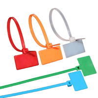 Étiquette d'attaches de câble en nylon de couleur blanche Offre Spéciale