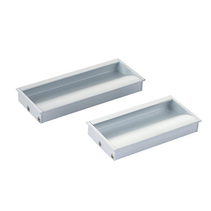 Furniture Hardware Accessories Modern Recessed Cabinet Handles Aluminum Bedroom Kitchen Matt <strong>Black</strong> Pull Handle <strong>Drawer</strong> Wardrobe - Product Image 2