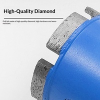 Foret diamanté à soudure laser, diamètre 22-300 mm, pour perçage à sec et humide, avec système SDS PLUS, pour maçonnerie et murs en briques