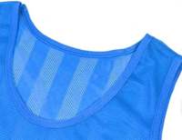 Vente en gros d'usine, logo personnalisé, 100% fibre de polyester, respirant et à séchage rapide, gilet d'entraînement de football pour enfants et adultes