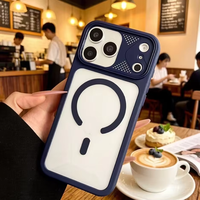 Heybingo – Coques de téléphone portables magnétiques en acrylique antichoc détachables compatibles, avec support anneau magnétique 17 pièces – Vente en gros