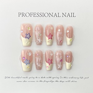 <span class=keywords><strong>Faux</strong></span> <span class=keywords><strong>ongles</strong></span> français faits à la main avec strass, couverture complète, ballerine, manucure coréenne, décoration, portables, orange, <span class=keywords><strong>magasin</strong></span> de <span class=keywords><strong>faux</strong></span> <span class=keywords><strong>ongles</strong></span> - Product Image 2