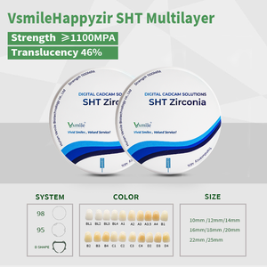 قرص طحن سني أبيض شفاف للغاية 1100Mpa/CAM لاستعادة القوس بالكامل - Product Image 4