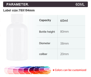 PET Transparent 500cc Supplément Santé Capsule Bouteille avec Personnalisé Couleur Bouchon À Vis - Product Image 5