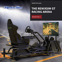 Renixsim Otro Simulador de Carreras GT para Parques de Atracciones, Cabina de Simulación de Carreras con 4 Actuadores, Silla de Juego de Conducción Dinámica Comercial