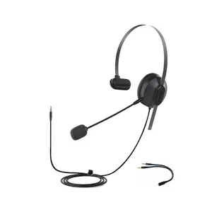 PHILIPS SHM1018 Prise audio 3.5mm Casque filaire avec microphone-Casque stéréo avec suppression du bruit