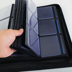 Toploader Hot Bán Board cửa hàng trò chơi 3 "x 4" thường xuyên Toploader PU da Chất kết dính Top loader thẻ chất kết dính - Product Image 3