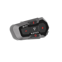 Casque de moto avec interphone et écouteurs bidirectionnels, compatible FM, vente en gros