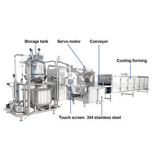 Ligne de production de bonbons gélifiés à la pectine et à la gélatine 80 kg Machine à déposer des bonbons gélifiés aux fruits Gelée de fruits Multifonctionnelle <span class=keywords><strong>Poweradd</strong></span> - Product Image 2