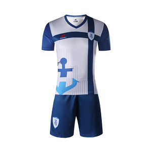 Polyester custom soccer jersey, cheap soccer training equipment OEM soccer jerseys Thiland - Product Image 1