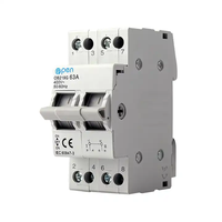 OUVERT électrique 220V 400V 1P 2P 3P 4P 25A 40A 63A changement manuel sectionneur isolateur interrupteur de commutation Rail DIN