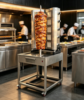 Rôtissoire professionnelle automatique pour shawarma et kebab, avec machine à shawarma résistante aux hautes températures pour la transformation de la viande