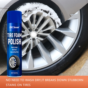 Spray mousse nettoyant pour pneus anti-UV, élimine la poussière de frein et les films routiers - Product Image 5