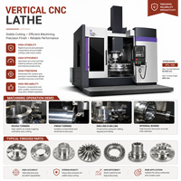 Centre de tournage vertical CNC fermé de qualité supérieure avec mandrin rotatif, buse de refroidissement et garniture en cuivre – Tour CNC vertical