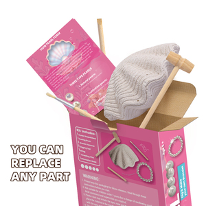 Jouet de couleur <span class=keywords><strong>rose</strong></span> pour enfant fille, boîte de couleur <span class=keywords><strong>rose</strong></span>, kit complet de brochet, outils, perles, fabrication de bijoux, jouets, offre spéciale - Product Image 6