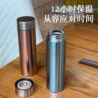Tasse isotherme en titane pur 99,9 %, double paroi, rétention thermique 12-24h, cadeau de bureau, tasse à boisson