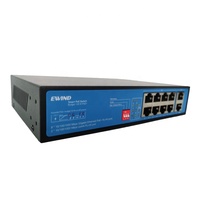 Pabrik OEM/ODM POE Switch 4 8 16 24 Port 100/1000M Ethernet Fiber Switch POE Gigabit dengan 2 Uplink RJ45 Ports
