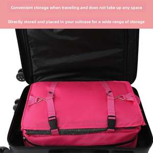 Sac de rangement pliable pour bagages en gros, vêtements, sous-vêtements, boîte de rangement portable, chaussures, sac de rangement de voyage à 3 couches suspendu - Product Image 5