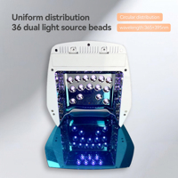 Lampe UV à ongles professionnelle équipement sans fil 126W 36 LEDs lampe à ongles LED UV Rechargeable Portable pour salon/maison d'équipement d'ongles