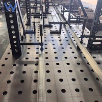 Table de soudage 3D modulaire et flexible en acier moulé pour la fabrication industrielle, destinée aux kits de fixation de plateformes et de gabarits