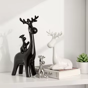 ชุดของตกแต่งรูปกวางขาวสำหรับตกแต่งบ้าน ห้องรับประทานอาหาร ตู้ไวน์ ชั้นวางหนังสือ - Product Image 2