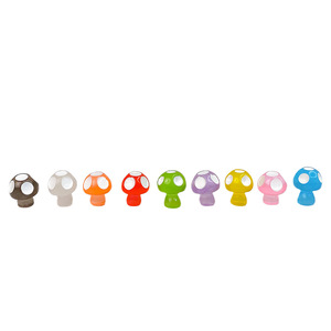 Miniature 3D Mushroom Jewelry Accessories Plastic Resin DIY Craft Supplies Colorful Glow In Dark For Necklace Making - Product Image 1